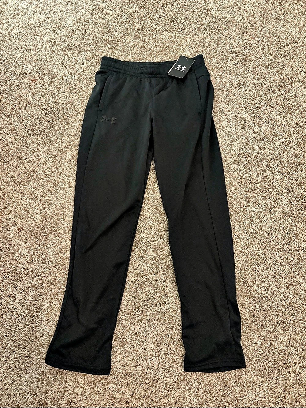 Under Armour Boys' Armour Fleece Pants Black Boys YLG NWT